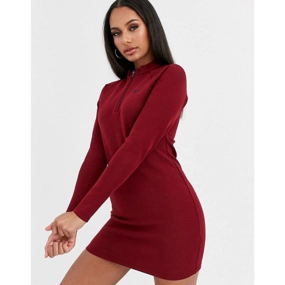 Nike Sportswear Mock Mini Dress Small - Picture 1 of 8